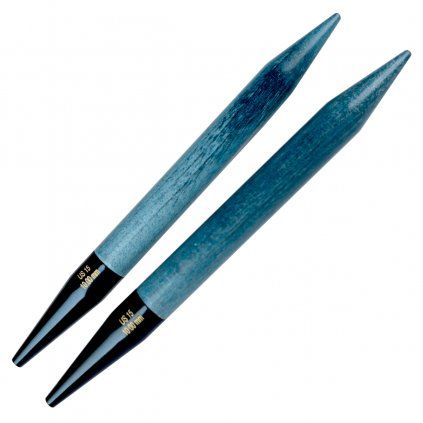 Kruhové výměnné jehlice Lykke 10 mm modrá Indigo