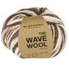 Příze z vlny The Wave Wool melírovaná Brown Tie Dye 1