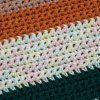 Háčkovaný úplet z pima bavlny na pletení The Pima Cotton duhová Marshmallow